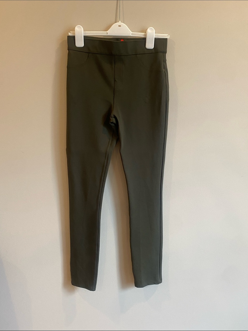 SPANX Olive Green Straight Leg Pants